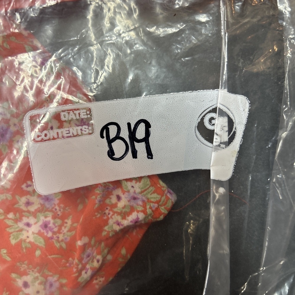American Eagle Women's Orange Button Down Tie Back Floral Dress Size S Preppy - Picture 7 of 7